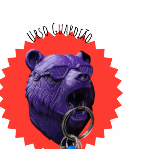 Cabide de Chaves Urso Guardião