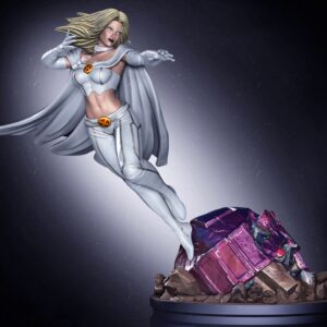 💎 Emma Frost - Estátua\Diorama com Sentinela destruído
