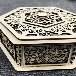Caixa Hexagonal Ornamental