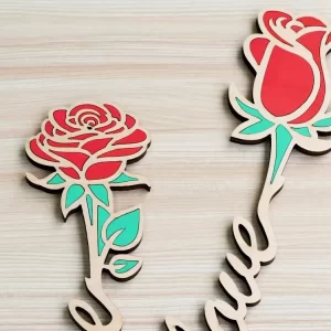 Rosa em MDF